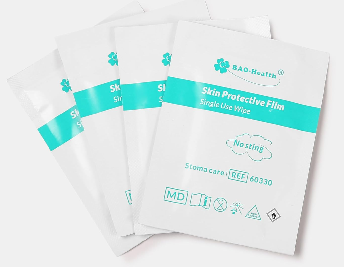 Bao-Health Skin Protective Film Wipes No Sting 30 Wipes 60330