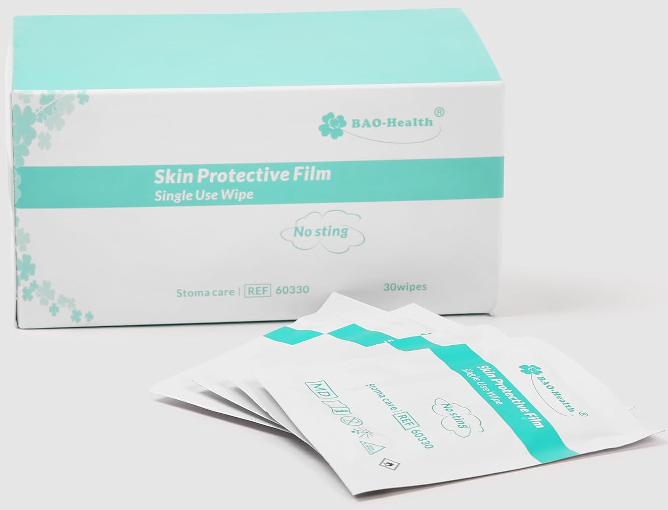 Bao-Health Skin Protective Film Wipes No Sting 30 Wipes 60330