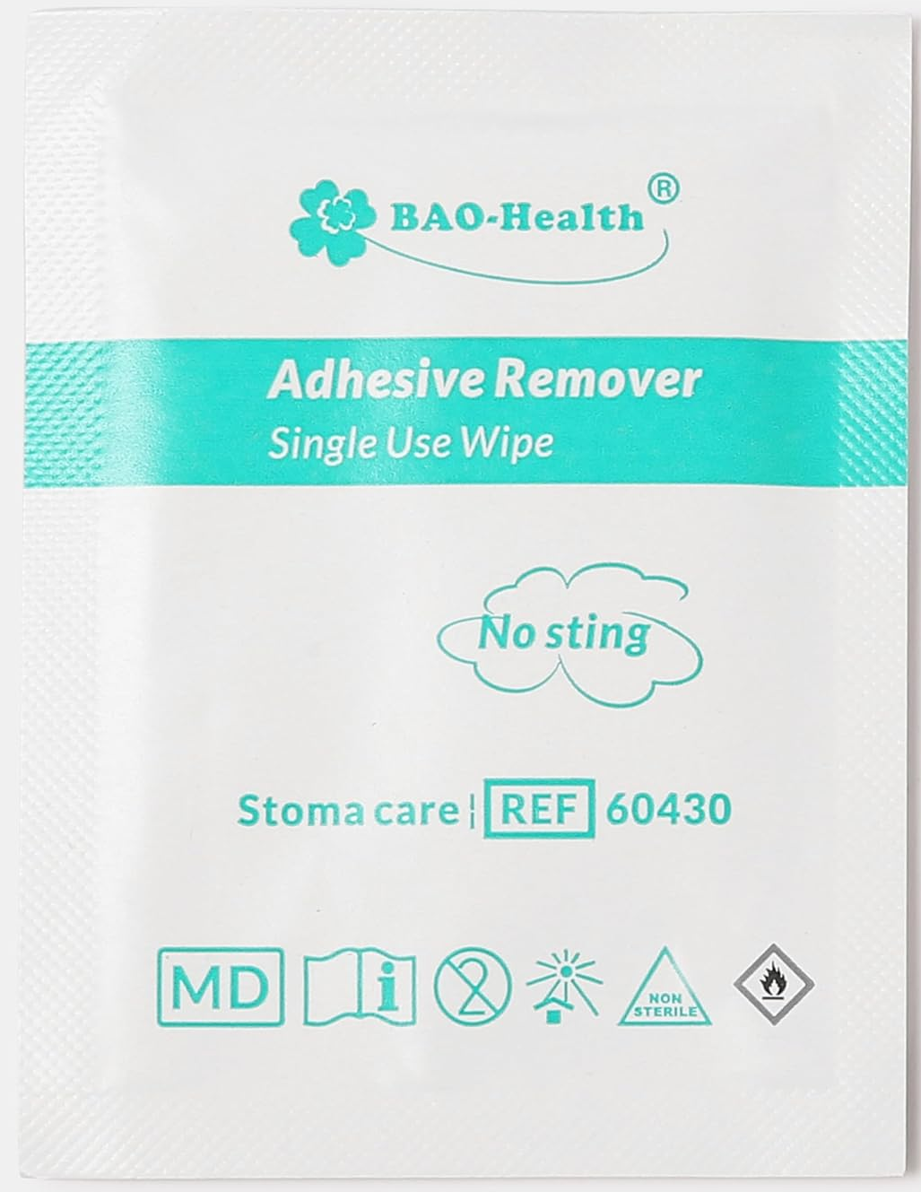 Bao-Health Adhesive Remover Wipes No Sting 30 Wipes 60430