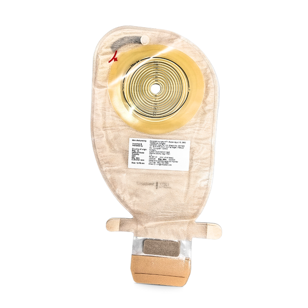 Coloplast Ostomy Bag 17501 | 12-75mm Maxi Transparent Drainable Ostomy Pouch with Hide-Away Outlet