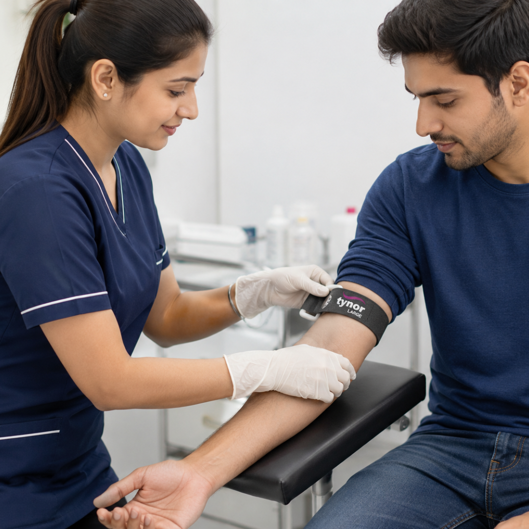 Tynor Cure Tourniquet – Vein Visibility & Blood Flow Control Band