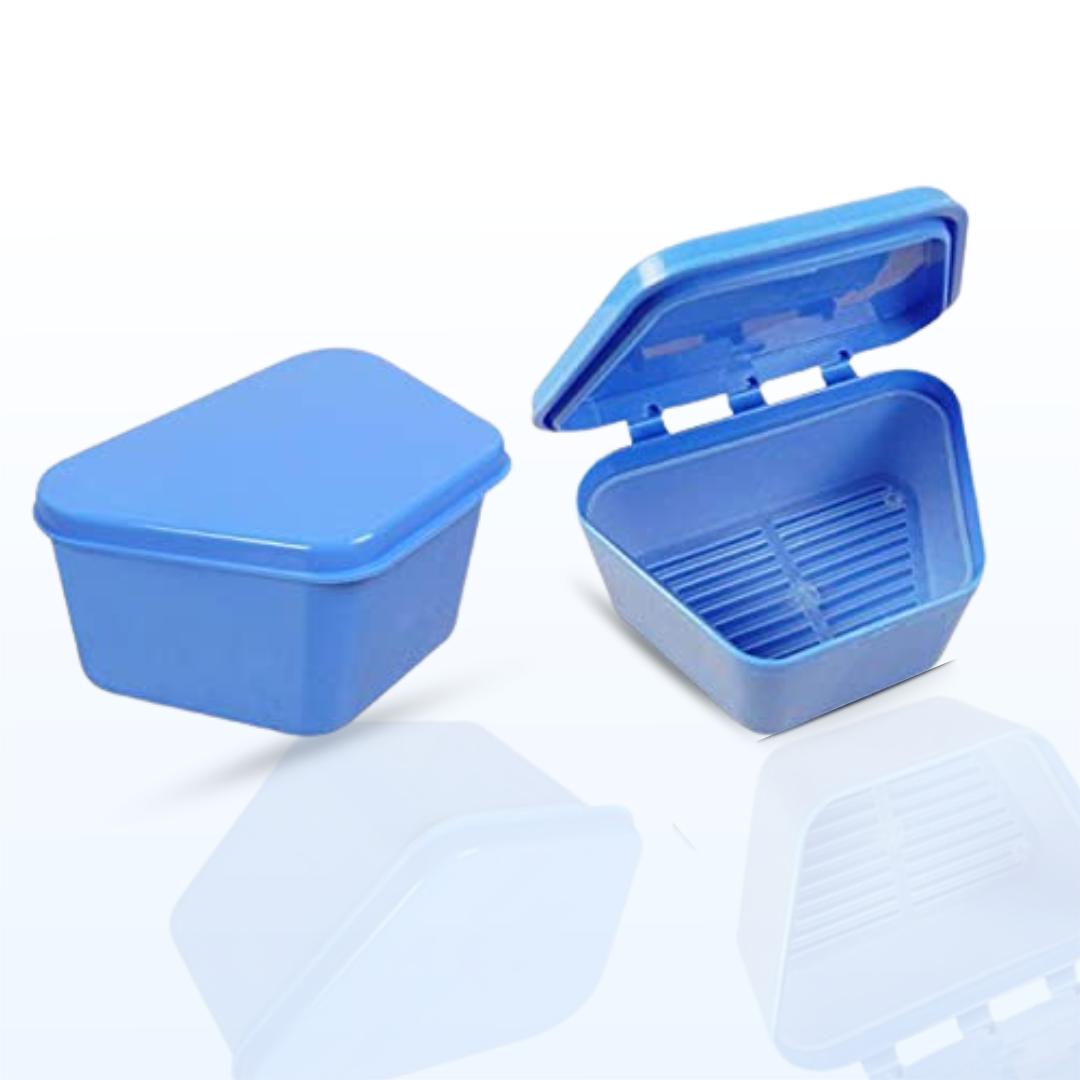 SIIM Denture Box with Dental Tray – Pack of 3 | Complete Denture Storage Case | Portable & Hygienic