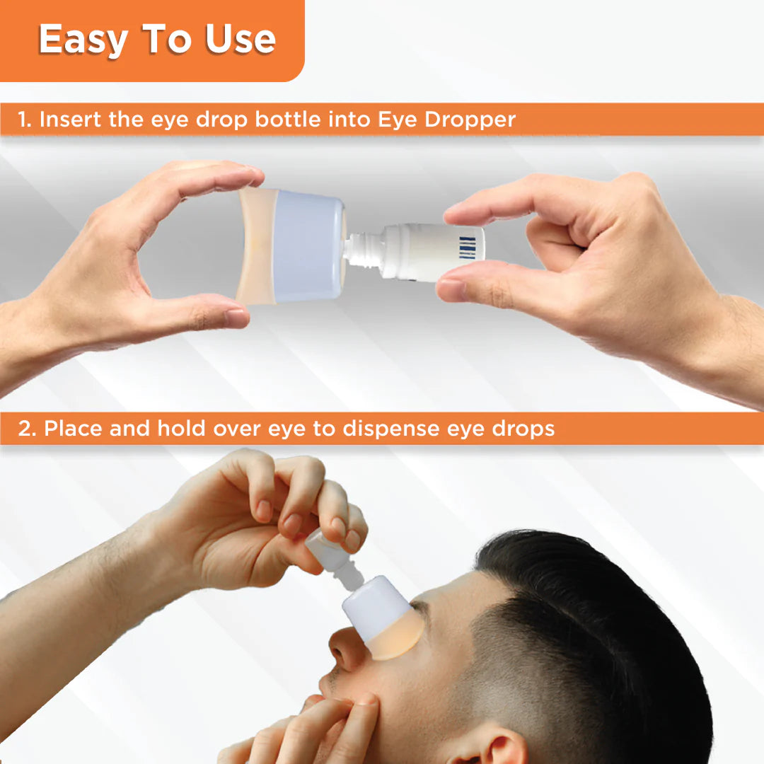 VISSCO Eye Dropper Dispenser PC 6100 – Easy Eye Drop Applicator for Accurate Eye Drops