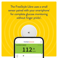 FreeStyle Libre Flash Glucose Monitoring Sensor | 14-Day Continuous Glucose Monitor (CGM) | Painless Sugar Tracking for Diabetes Management