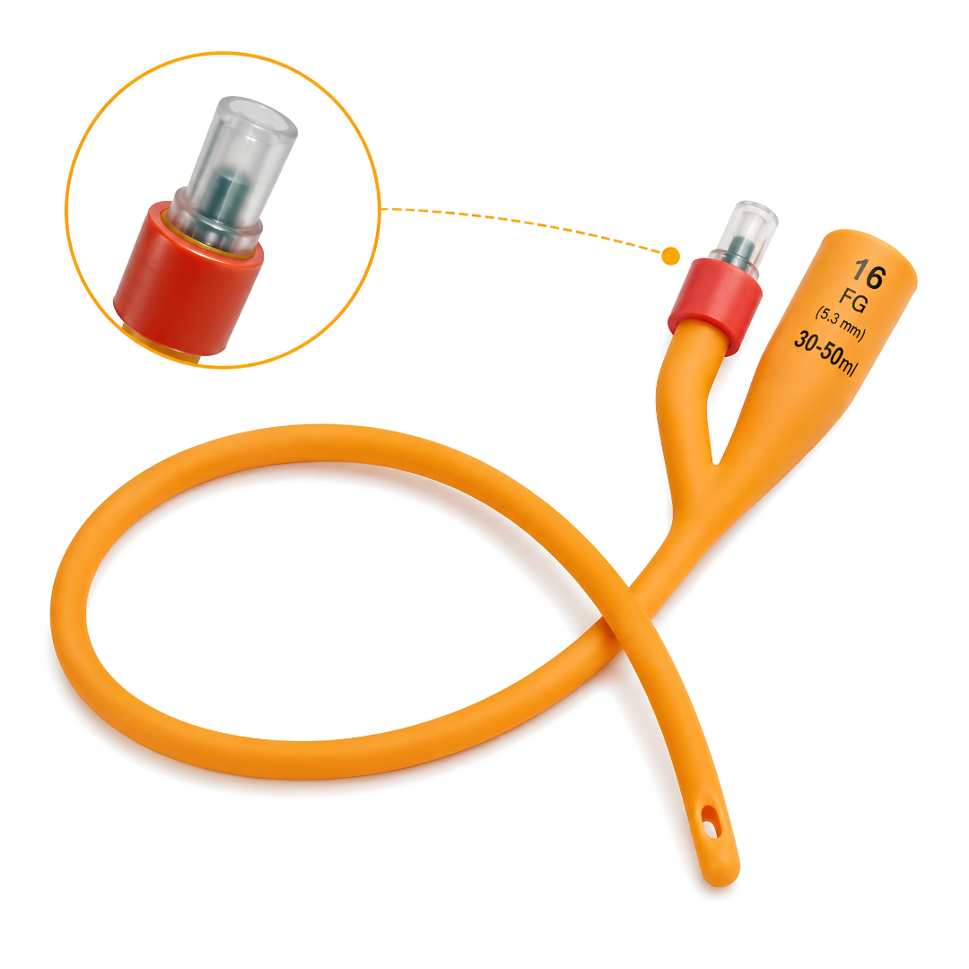 Romsons Folay Trac 2-Way Foley Catheter (Latex Elastomer Bonded) | Sterile Urinary Catheter | Single Use