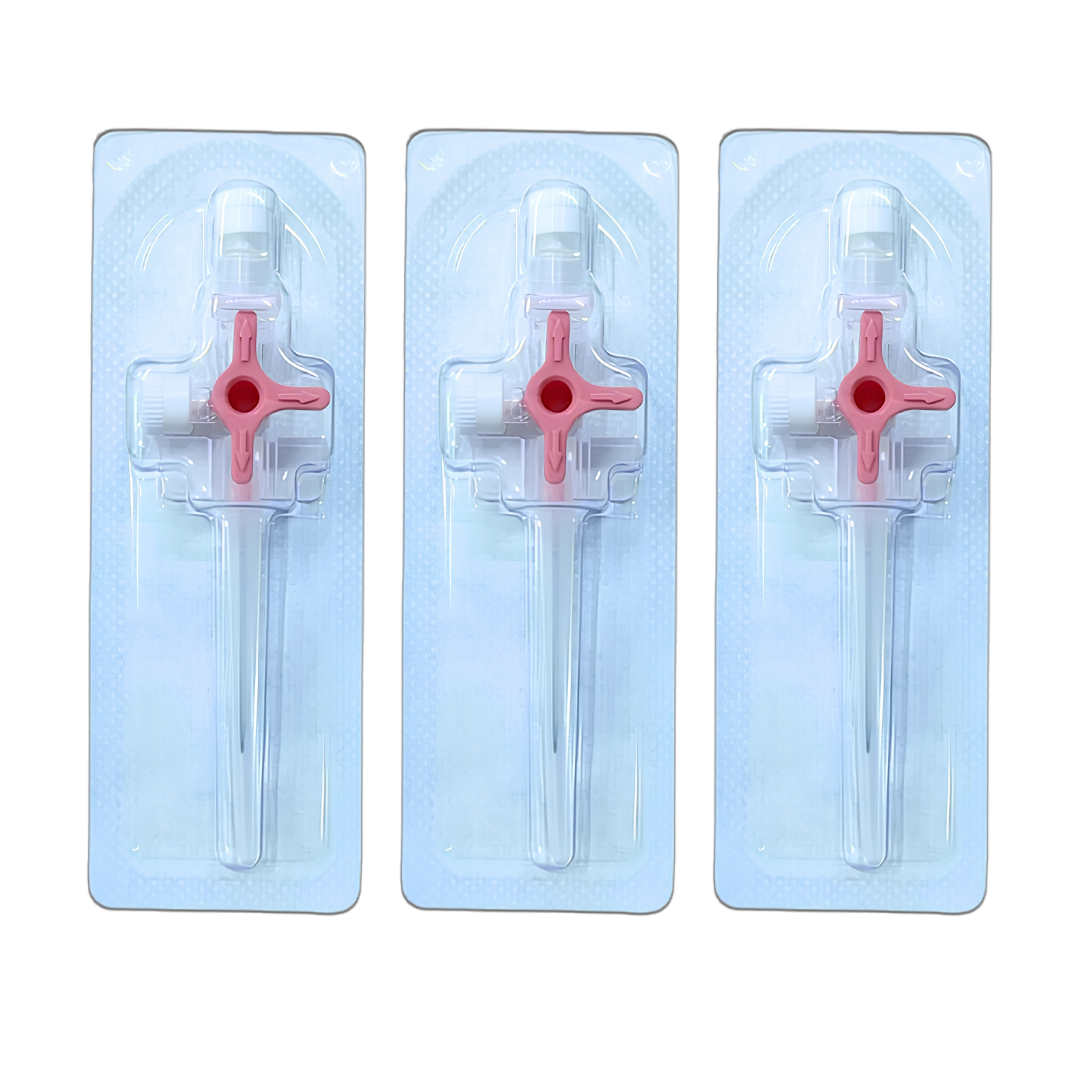Romsons Triflon I.V. Cannula GS-3006 with 3-Way Stop Cock – Sterile for Simultaneous Infusion