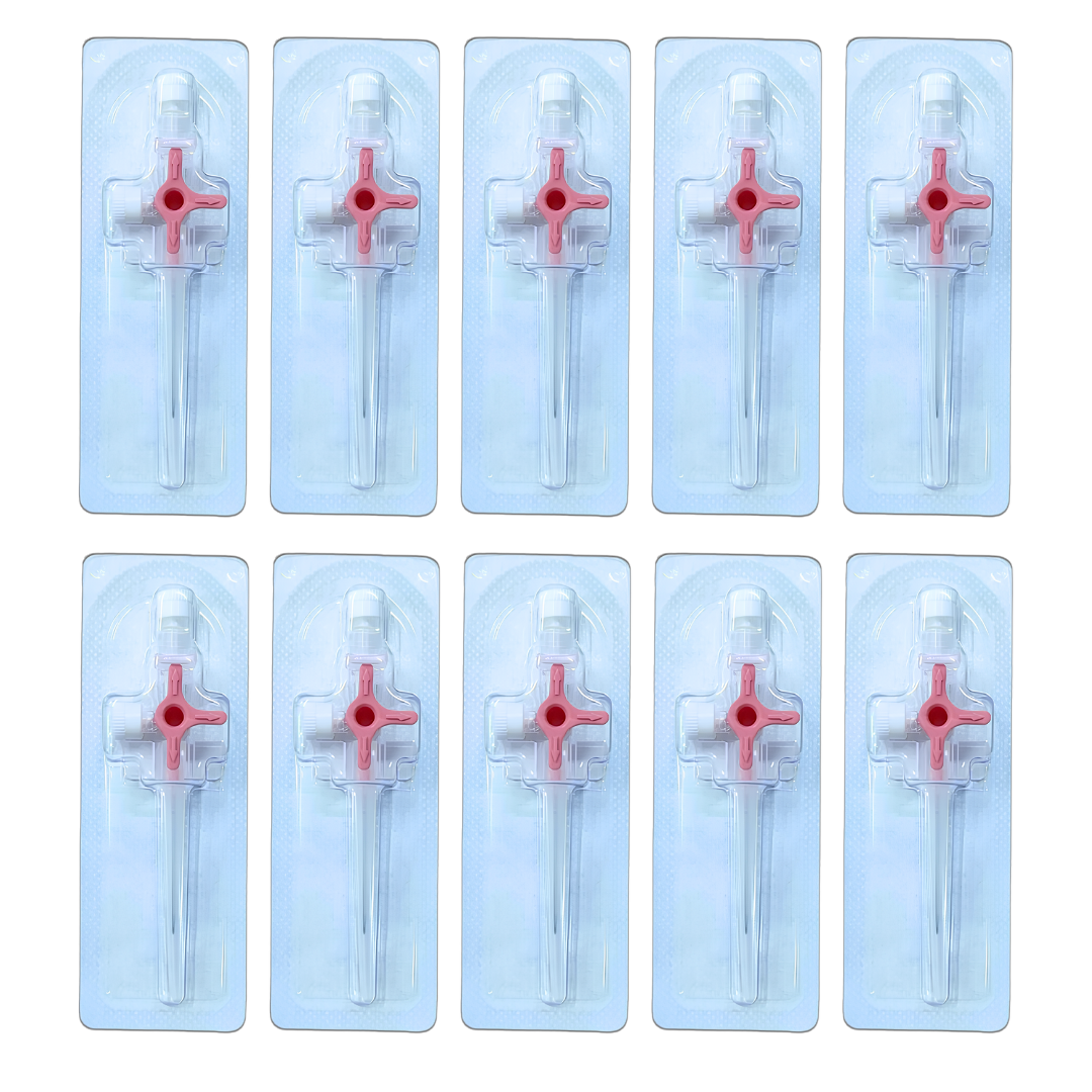 Romsons Triflon I.V. Cannula GS-3006 with 3-Way Stop Cock – Sterile for Simultaneous Infusion