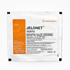 Jelonet Paraffin Gauze Dressing 10cm x 10cm – Sterile Open Mesh Wound Dressing