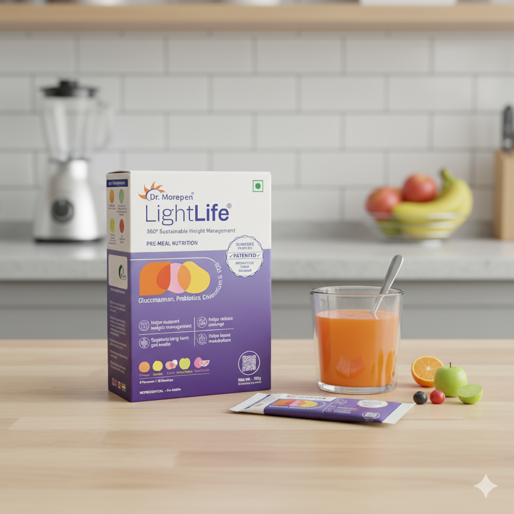 Dr. Morepen LightLife Weight Management Sachets with Slimbiome & Probiotics
