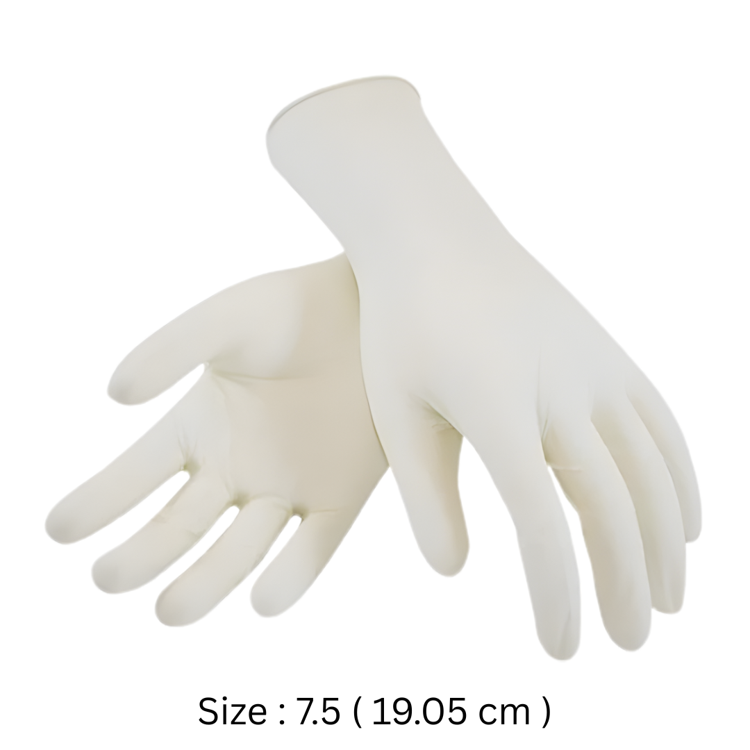 TRUSKIN® Sterile Standard Disposable Latex Surgical Gloves – Pre-Powdered, Micro-Roughened Grip