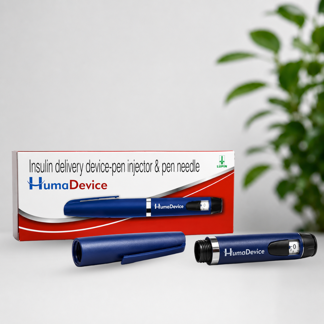 Humadevice Insulin Delivery Device Pen Injector with Pen Needle | Reusable Insulin Injection Pen for Diabetes Management
