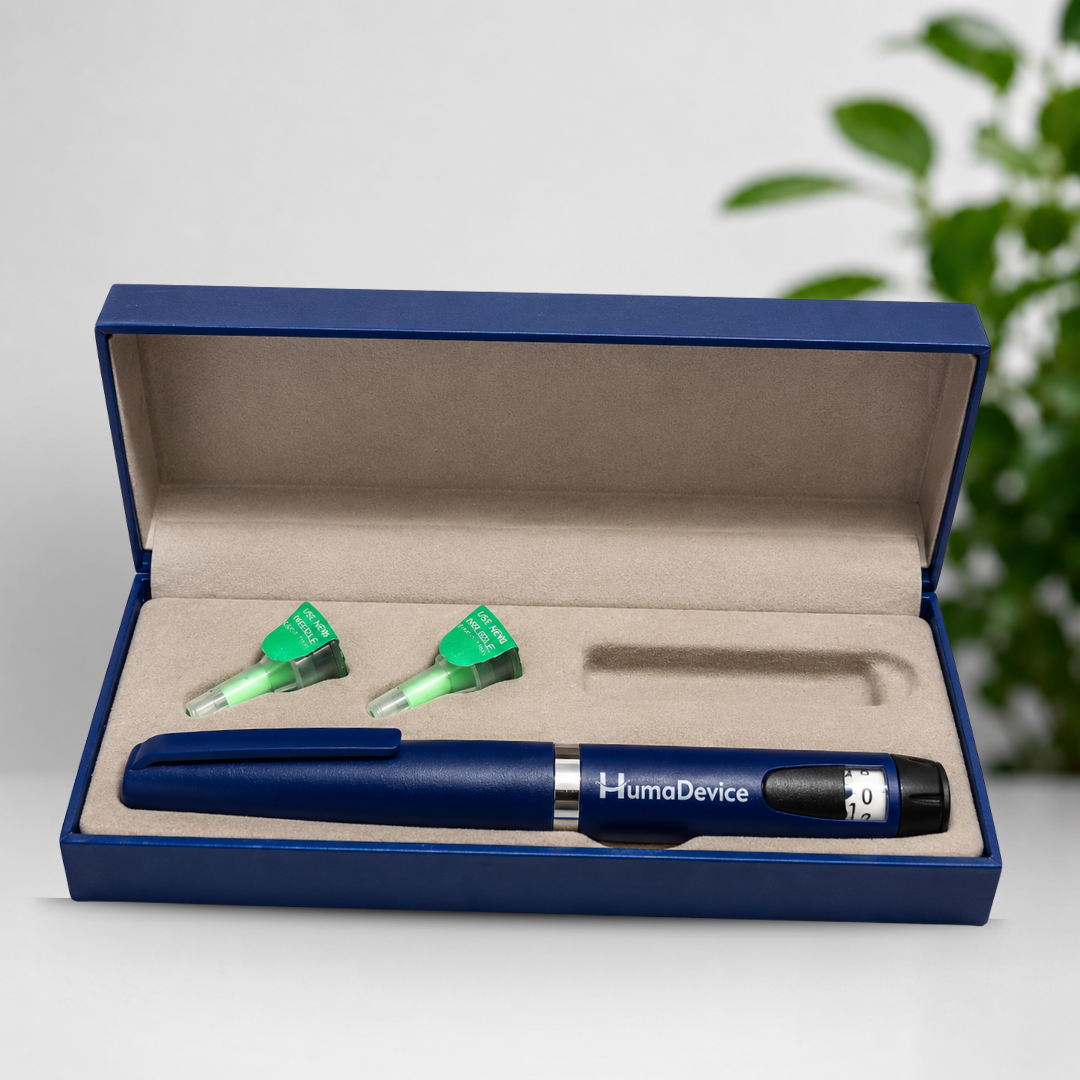 Humadevice Insulin Delivery Device Pen Injector with Pen Needle | Reusable Insulin Injection Pen for Diabetes Management