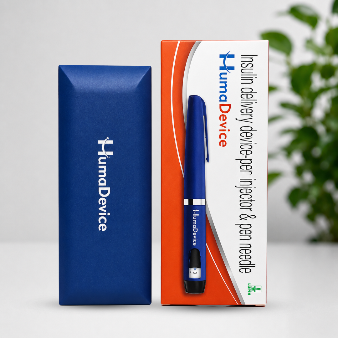 Humadevice Insulin Delivery Device Pen Injector with Pen Needle | Reusable Insulin Injection Pen for Diabetes Management