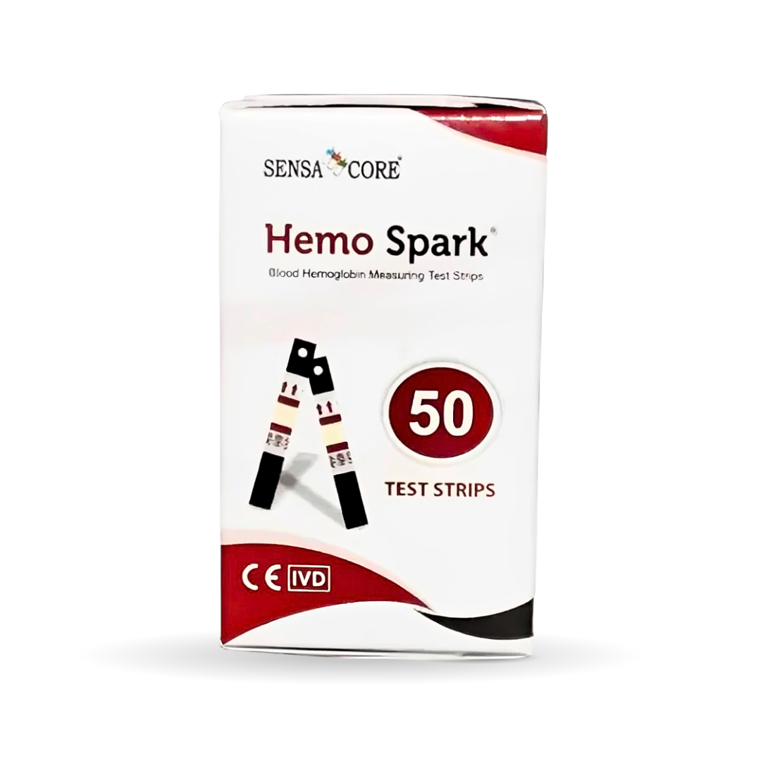 Hemo Spark Hemoglobin Test Strips – Pack of 50 Strips