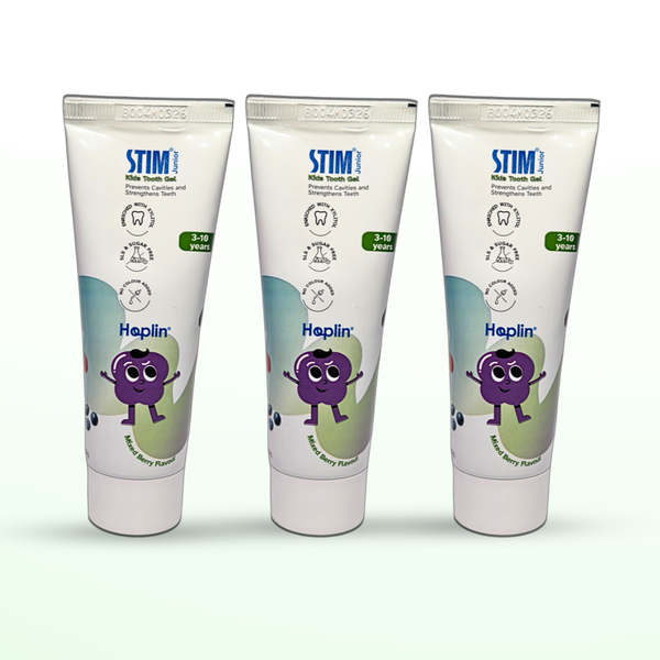 STIM Junior Kids Tooth Gel 50g | Pack of 3 | 3-10 Years