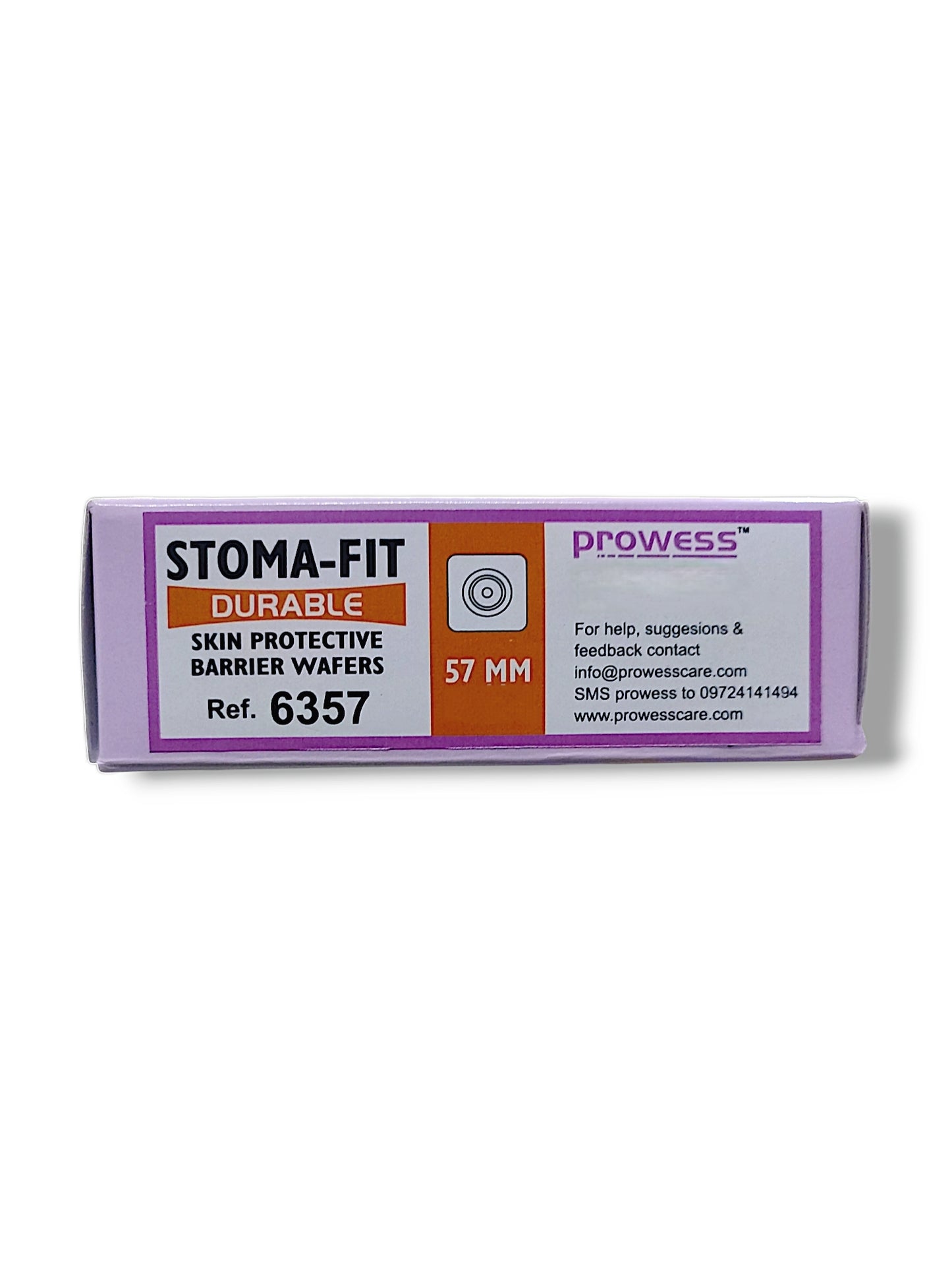 Prowess Stoma-fit Skin Barrier Wafers Durable 57mm (6357) 10 Pcs