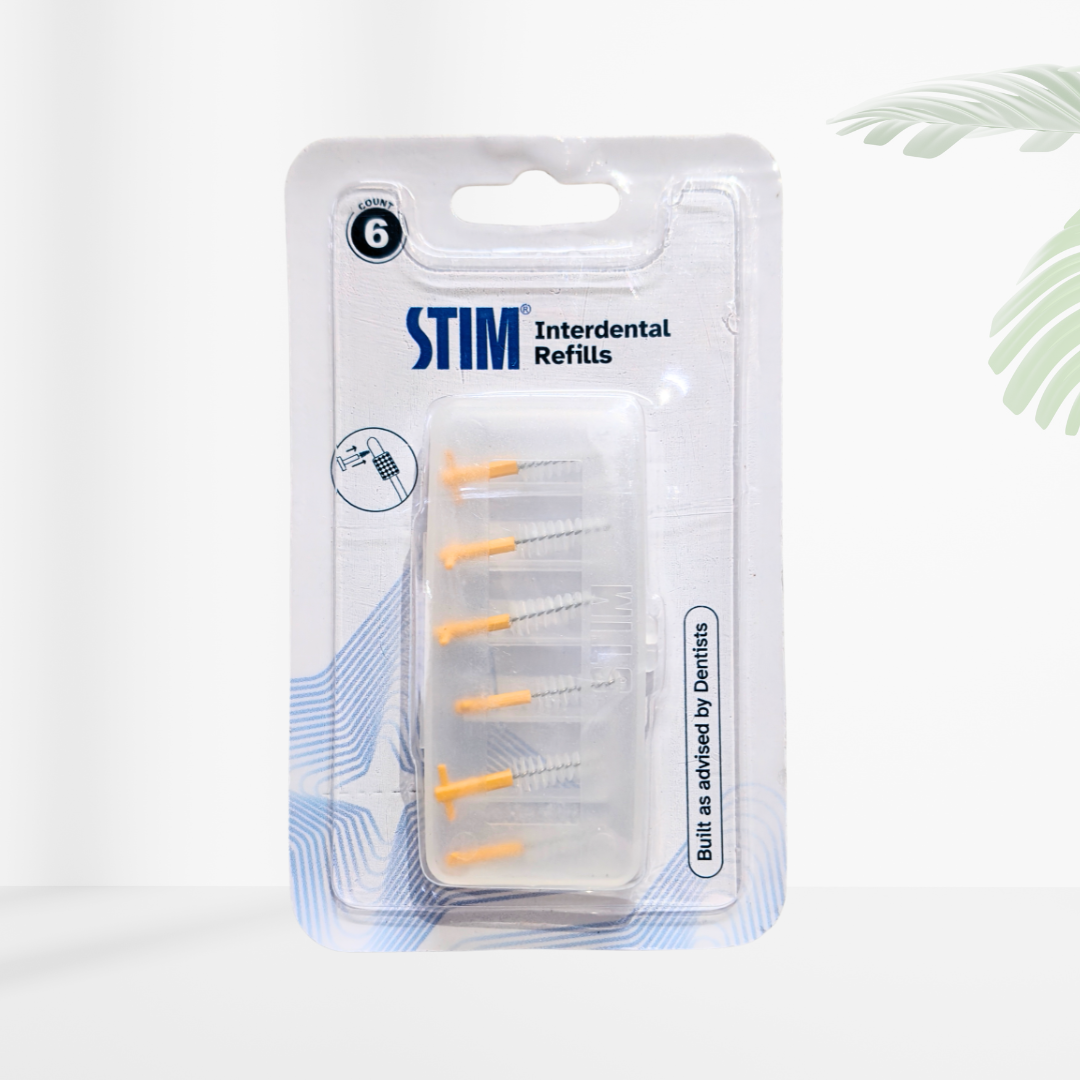 Stim Interdental Refill ISO-4 Medium (Yellow) (Pack Of 6)