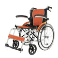 Karma Ryder 5 Manual Wheelchair – Lightweight Foldable Mild Steel Frame | Flip-Up Footrests | Attendant Brakes | Compact, Travel-Friendly | 100kg Weight Capacity