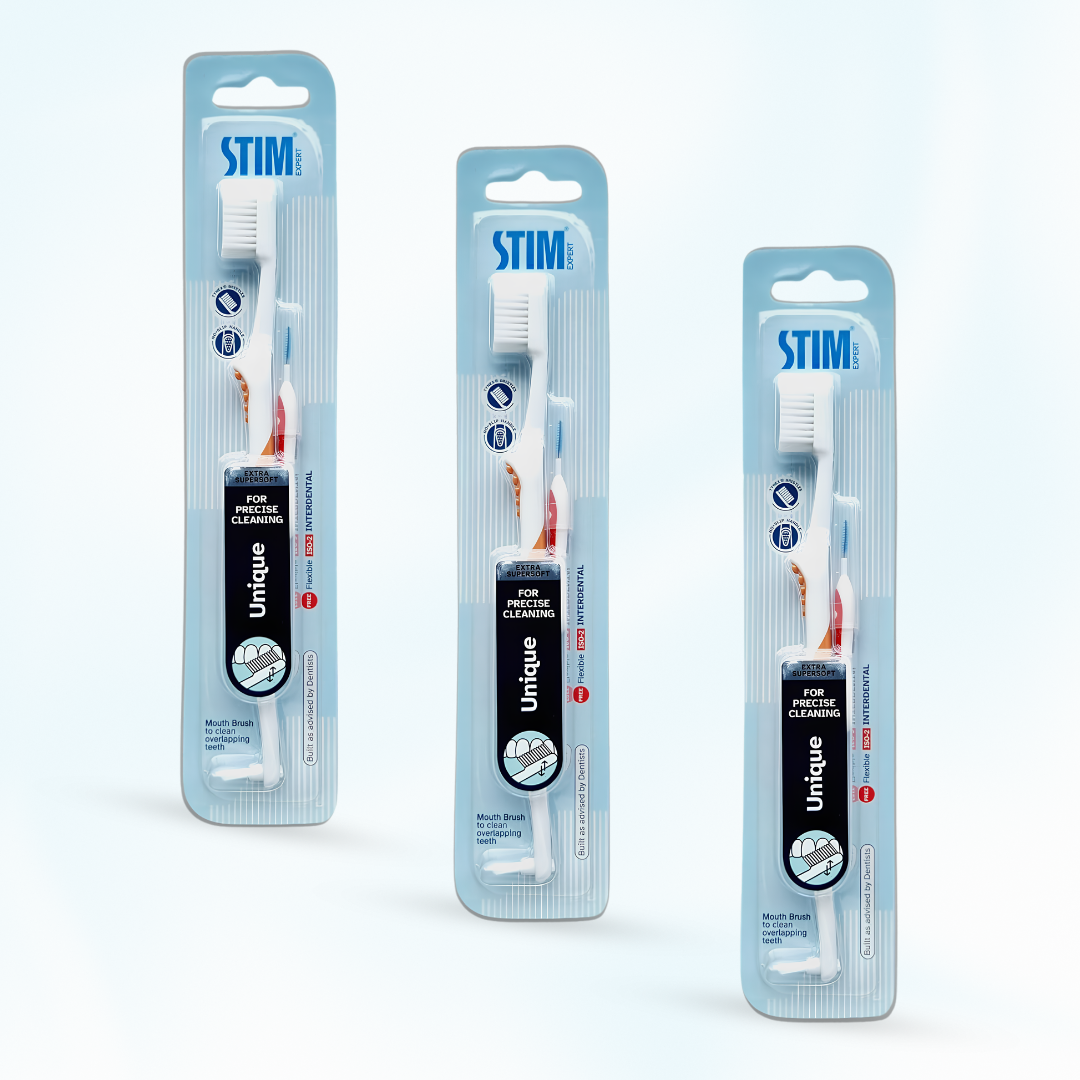 DENT AIDS STIM Ortho-MB Orthodontic Toothbrush (Pack Of 4)