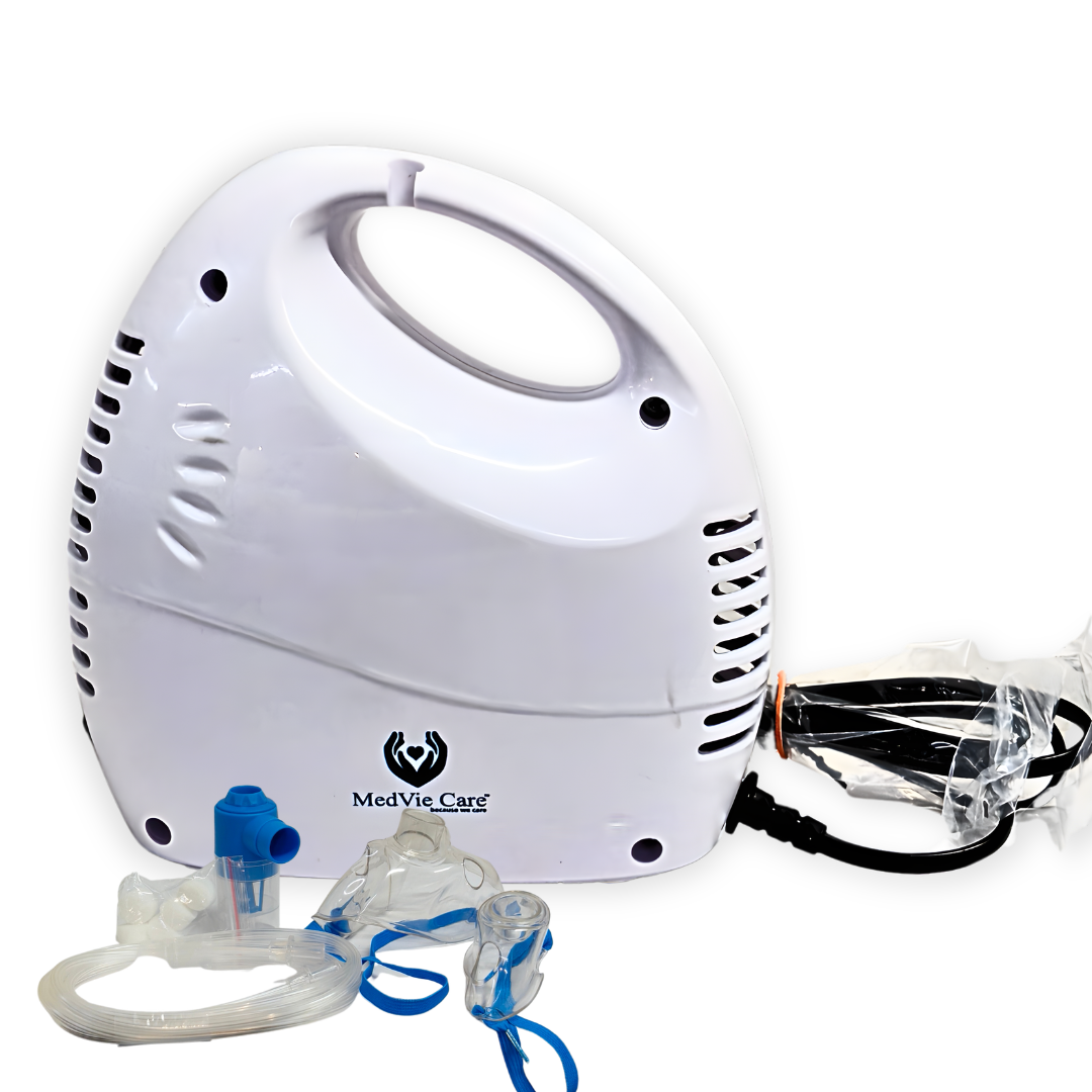 MedVie Care Compressor Nebulizer MC-NB03 – Portable Family Nebulizer Machine