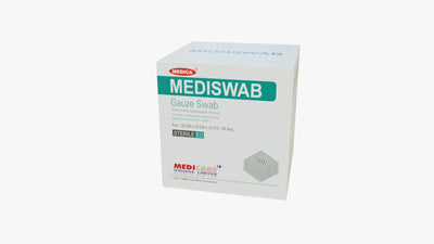Mediswab Sterile Gauze (10Cms X10Cms X12Ply) (10 Packs)