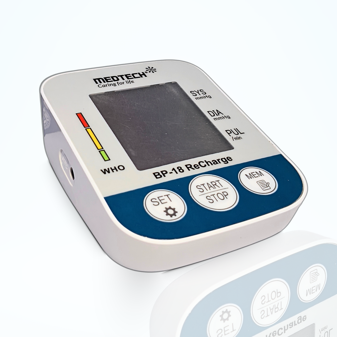 Medtech BP-18 ReCharge Blood Pressure Monitor – Automatic BP Machine with Li-Ion Battery | Type-C Charging