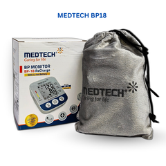 Medtech BP-18 ReCharge Blood Pressure Monitor – Automatic BP Machine with Li-Ion Battery | Type-C Charging