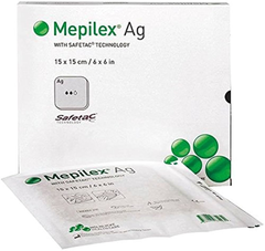 Mepilex Ag Dressing with Safetac Technology 15x15 CM (287310)