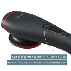 Beurer MG 24 Handheld Massager with Heat Function | Soothing Vibration Massage for Muscle Relaxation & Pain Relief | Full Body Massager