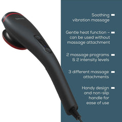 Beurer MG 24 Handheld Massager with Heat Function | Soothing Vibration Massage for Muscle Relaxation & Pain Relief | Full Body Massager
