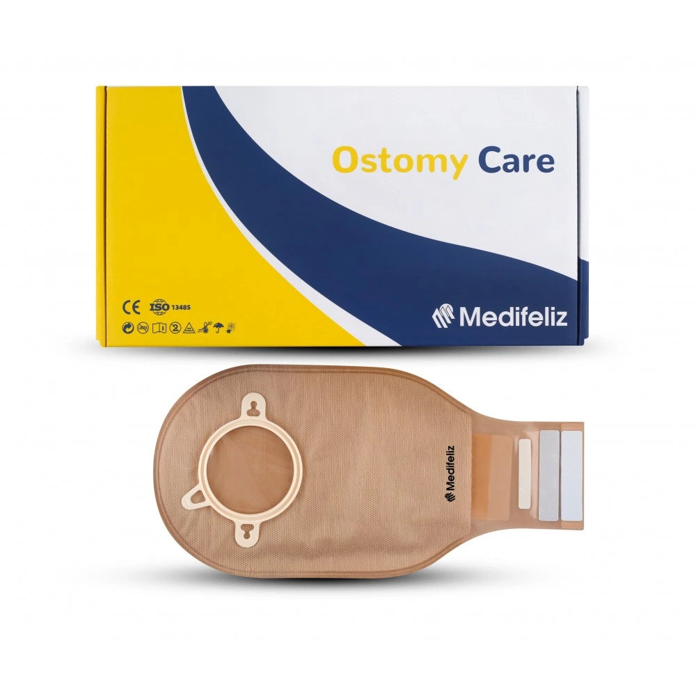 Medifeliz 10407 Two Piece Colostomy Bag Opaque 70mm