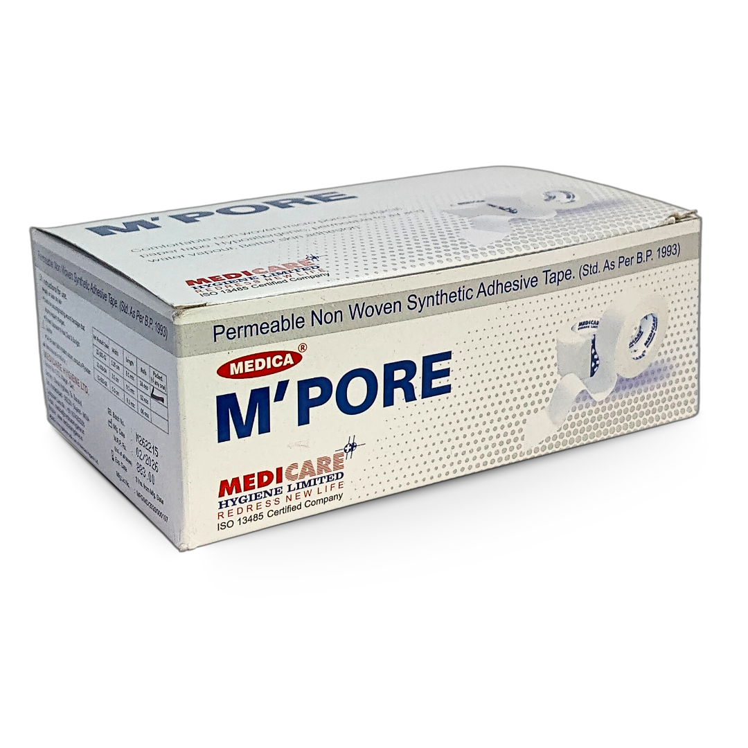 Microporous Non-woven surgical tape (Medicare Permeable Non-woven synthetic Adhesive Tape BP)