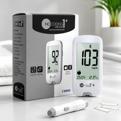 NoCoding1 Plus Blood Glucose Monitoring System with 100 Test Strips