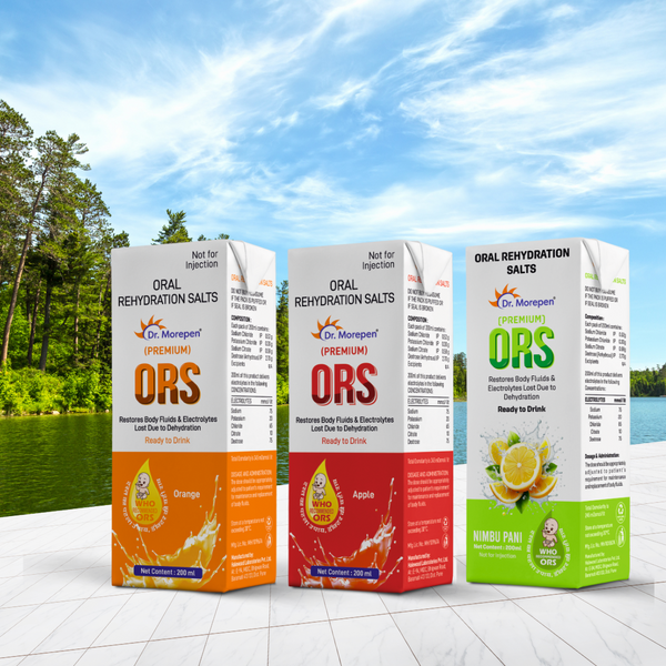 Dr. Morepen Premium ORS – Pack of 6 | Advanced Oral Rehydration Solution for Fast Hydration
