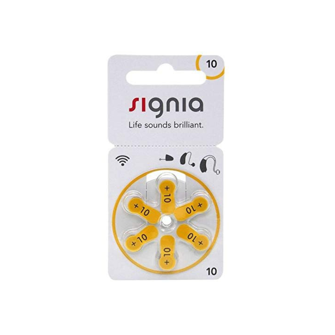 Hearing Aid Battery Size P-10 (6 Pcs × 10 Packs)