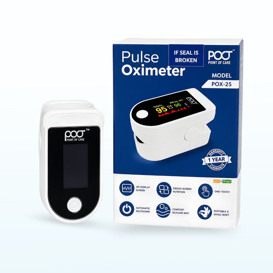 POCT Pulse Oximeter POX-25 – Fingertip Oxygen Saturation Monitor