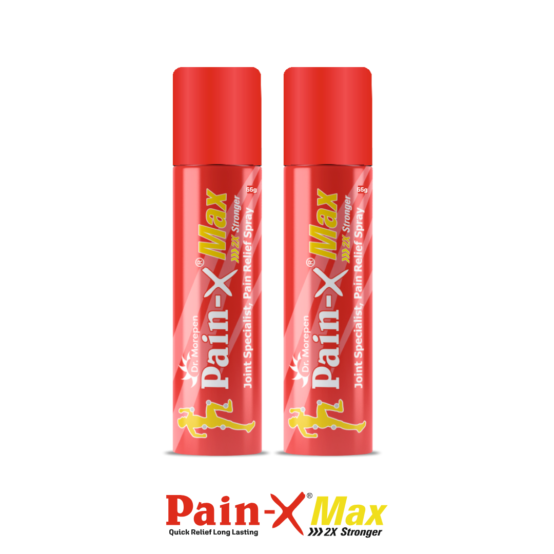 Dr. Morepen Pain-X Spray – Pain Relieving Spray (50g x Pack of 2)
