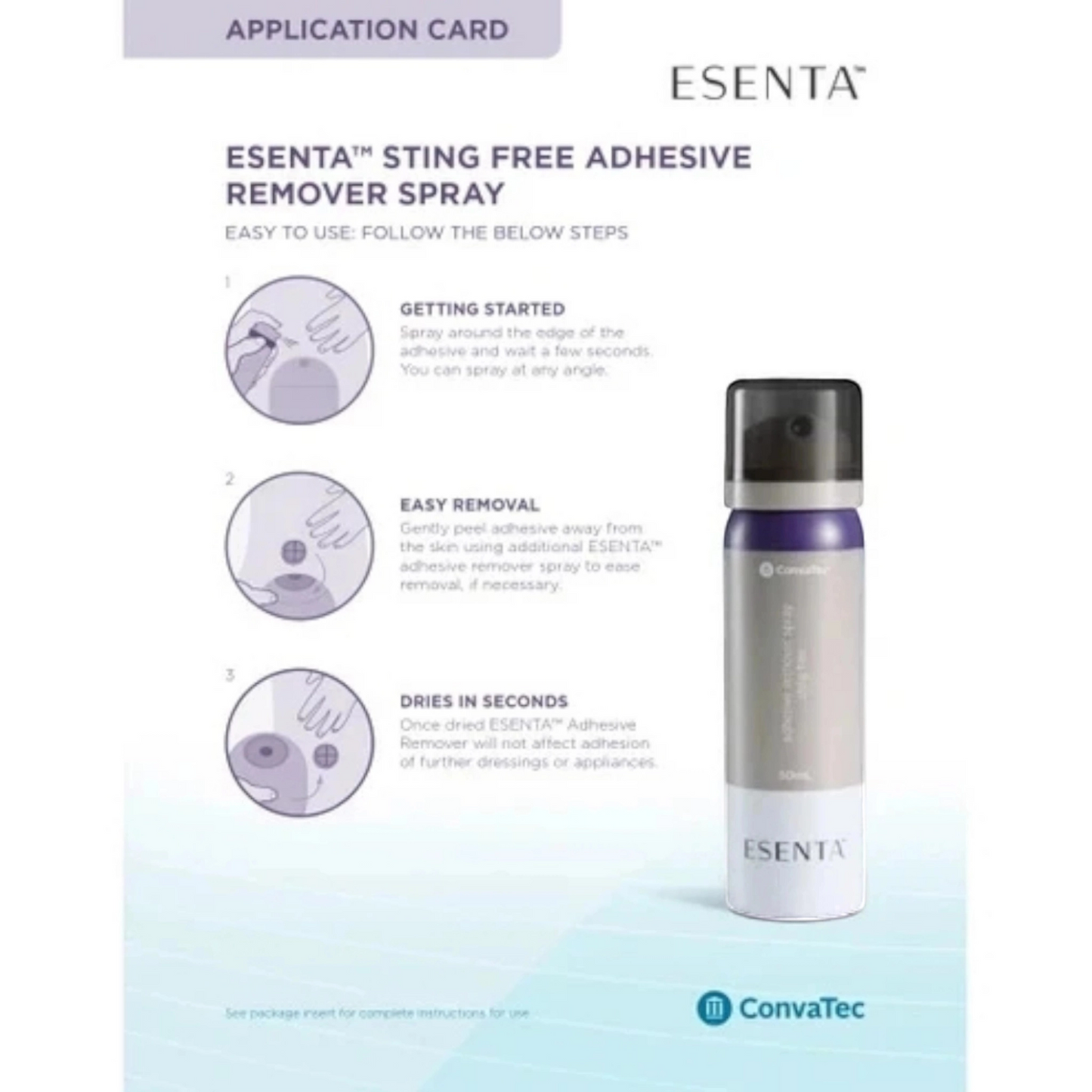 Convatec Zenta Sting Free Adhesive Releaser Spray 50ml 423289