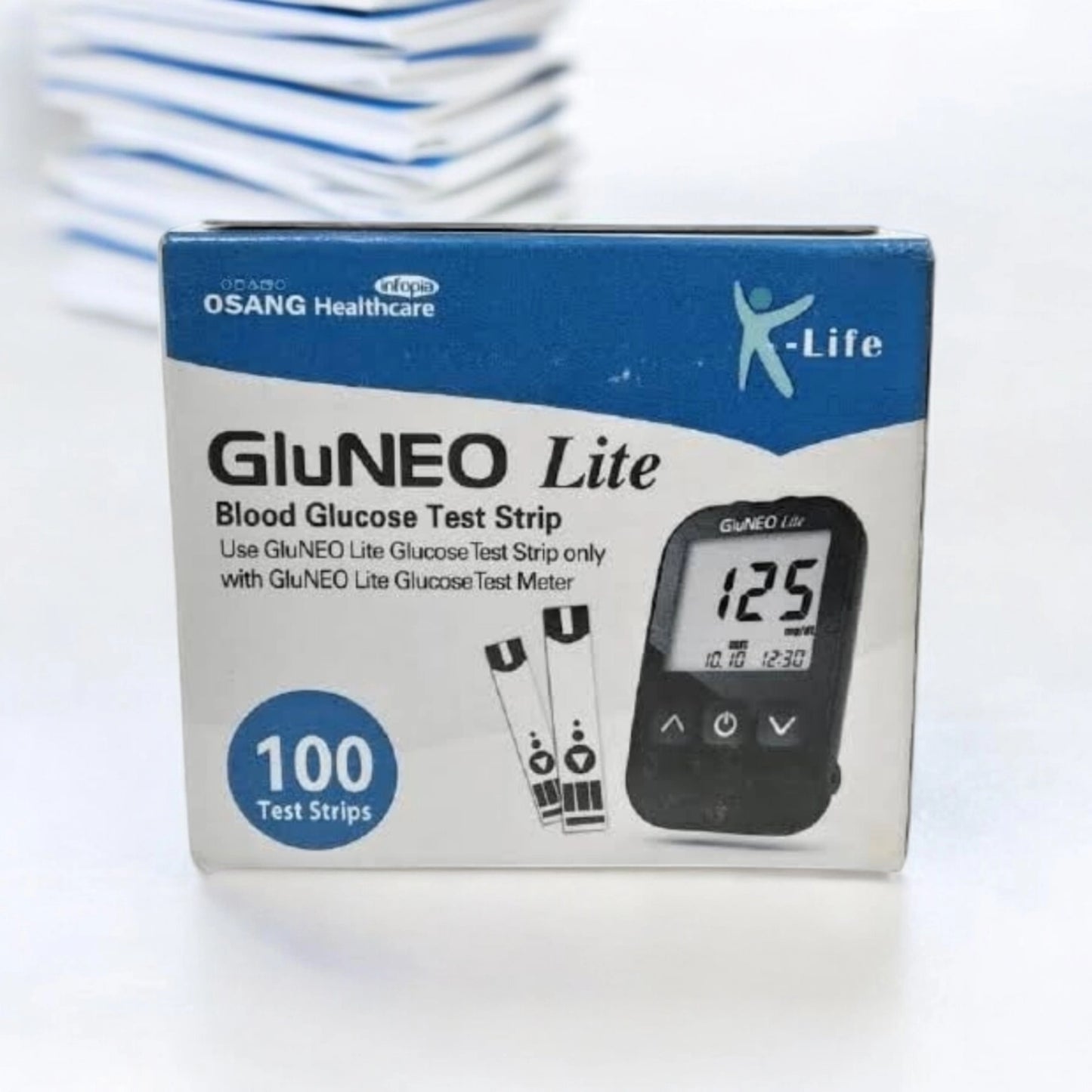 GLUNEO LITE 100 Test Strips (2x50 Pack)