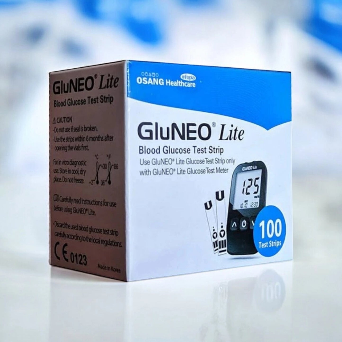 GLUNEO LITE 100 Test Strips (2x50 Pack)