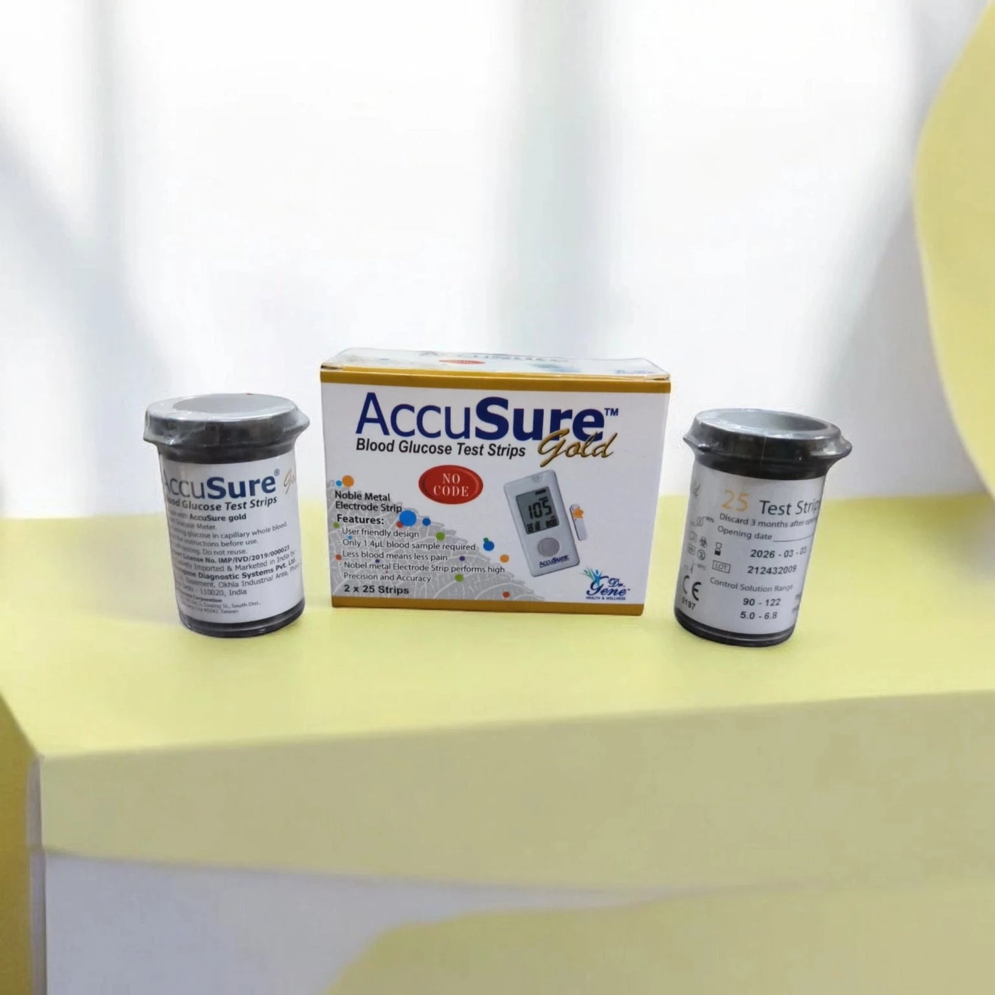 AccuSure Gold 50 Test strips (25x2)