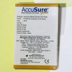 AccuSure Gold 50 Test strips (25x2)