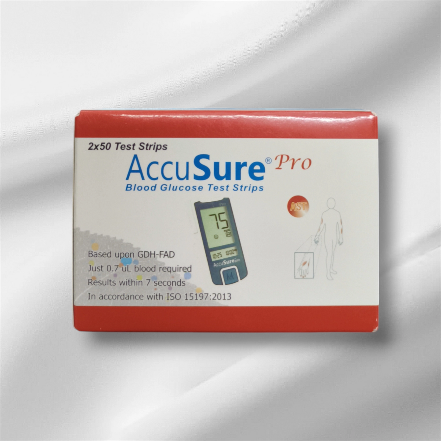 Accusure Pro Blood Glucose Test Strips (2 X50 Pack)