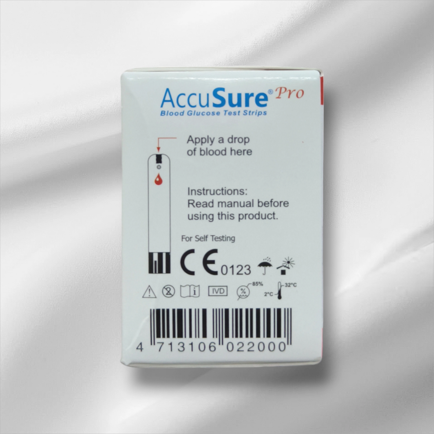 Accusure Pro Blood Glucose Test Strips (2 X50 Pack)