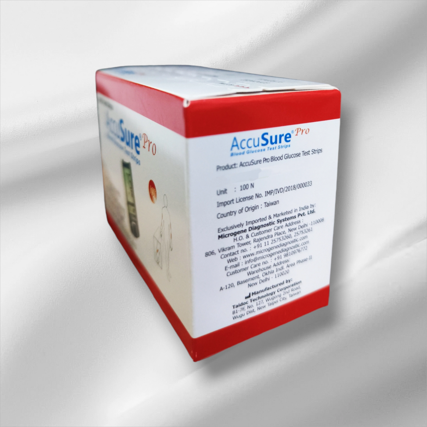 Accusure Pro Blood Glucose Test Strips (2 X50 Pack)