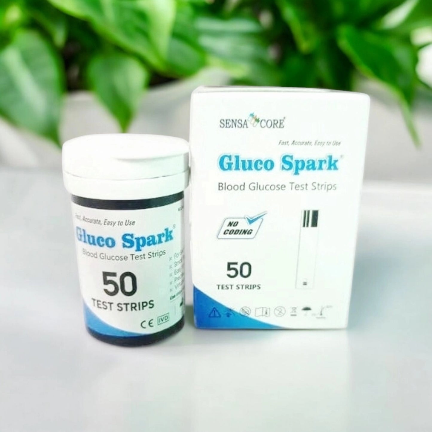 Gluco Spark Glucose Test Strips 50