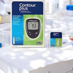 Contour Plus Glucometer With Free 25 Strips  (Black)