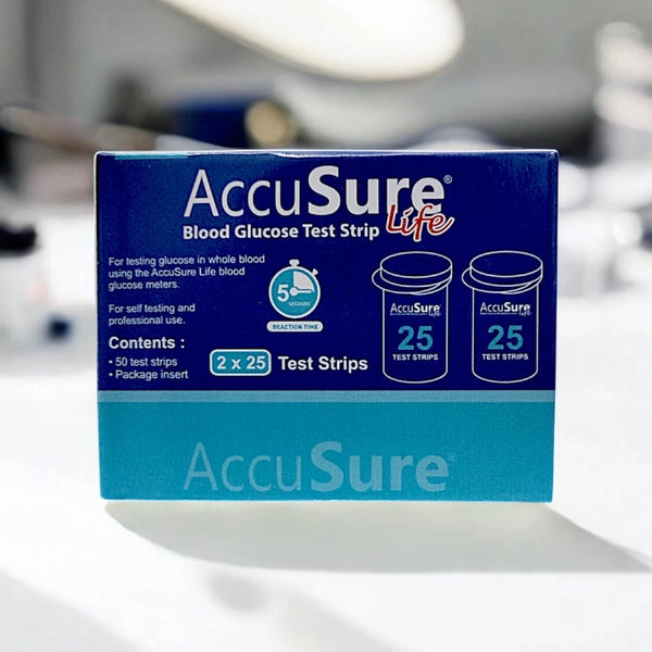 Accusure Life Glucose Test Strips 50