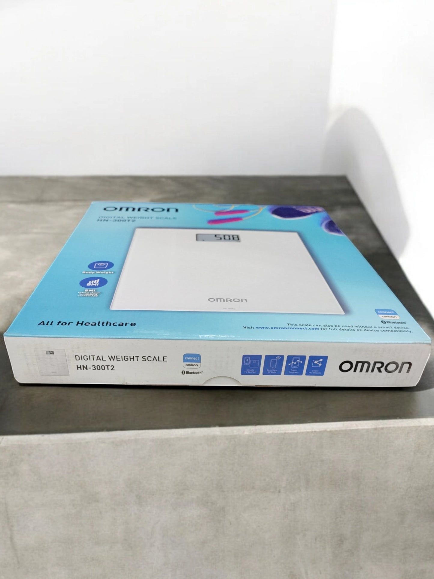 Omron Digital Weight Scale With Bluetooth Technology with Result Oriented HN-300T2