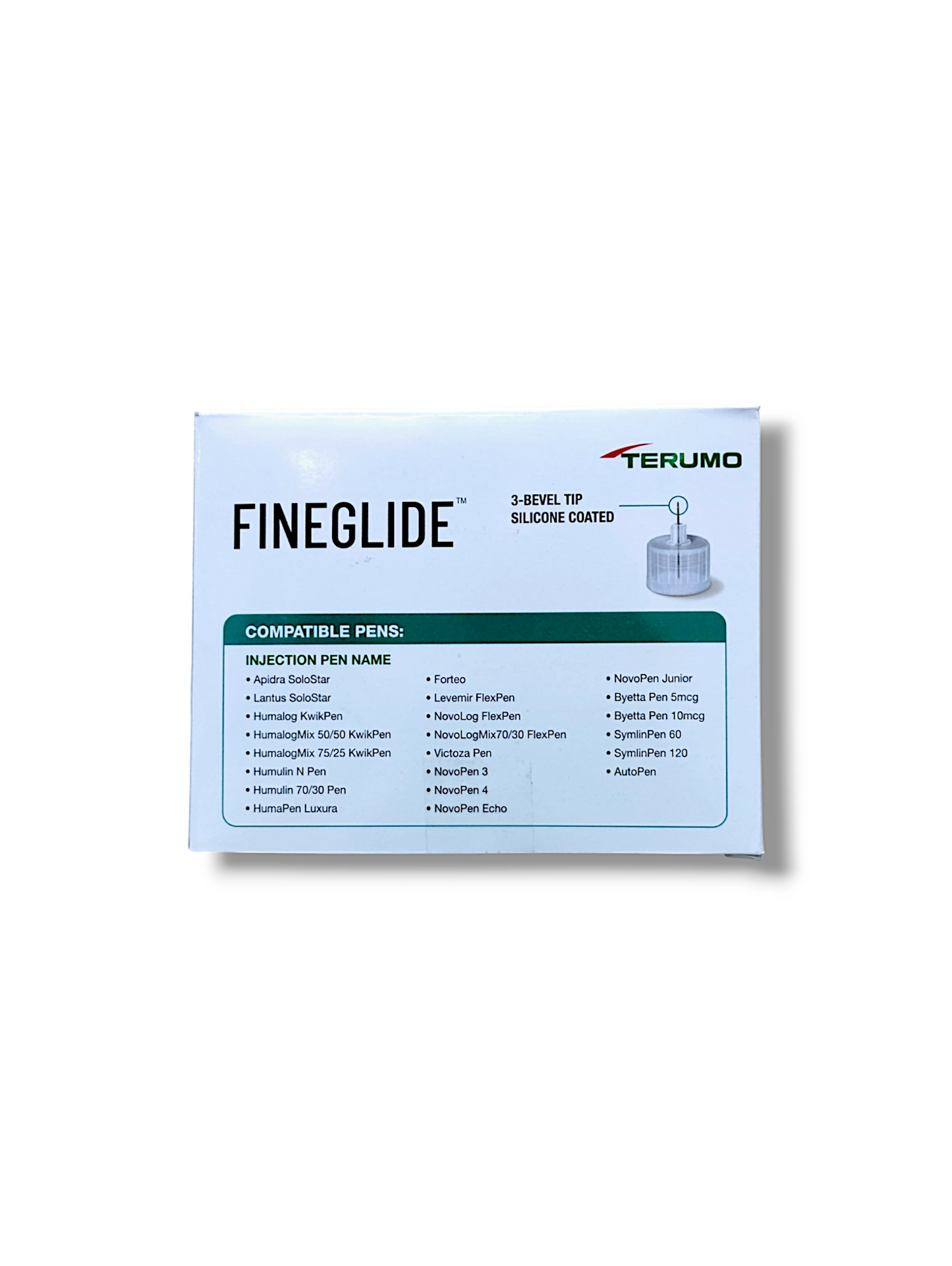 Terumo Fineglide Pen Needles 4mm and 32G (Pouch of 100 Needles)